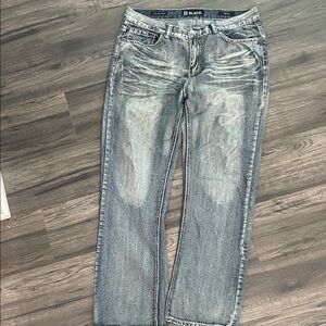 Buckle Men's Black and Gray Jeans